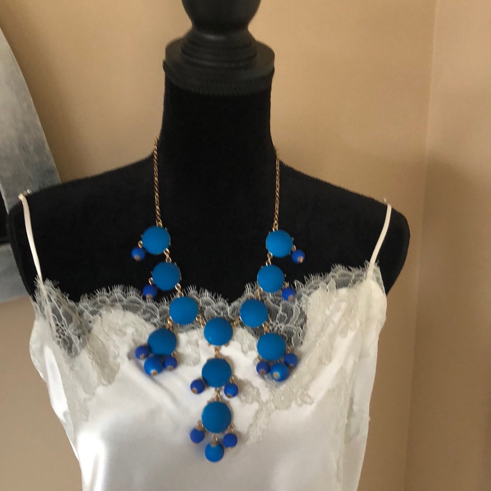 Deep turquoise blue necklace